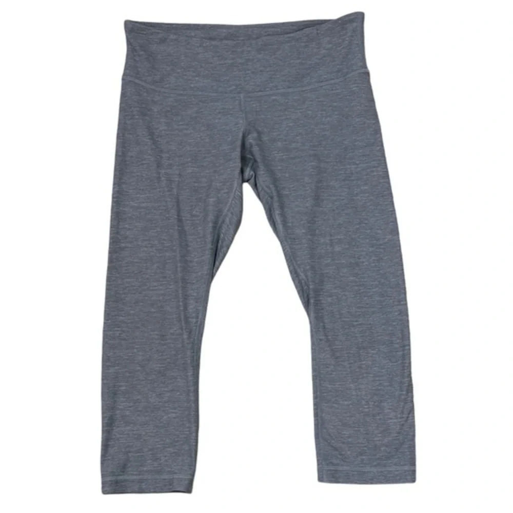 Lululemon Align‎ Heather Cropped  3/4 Leggings Gray Sz 8